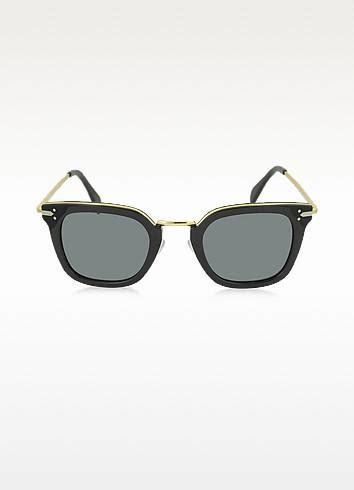 Celine Vic Cl 41402/s Acetate And Gold Metal Cat Eye Women's 